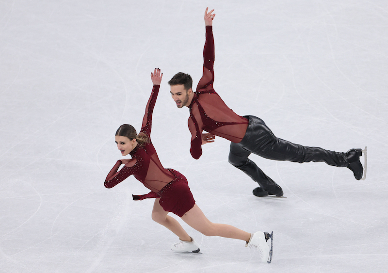 Gabriella Papadakis and Guillaume Cizeron of France in action, Beijing February 12, 2022. u00e2u20acu201d Reuters pic