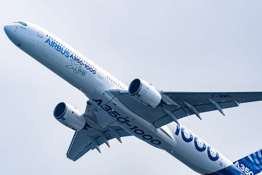 The Airbus A350-1000 will be making its debut appearance in Asia at the Singapore Airshow 2022. u00e2u20acu201d Singapore Airshow 2022 pic via TODAY