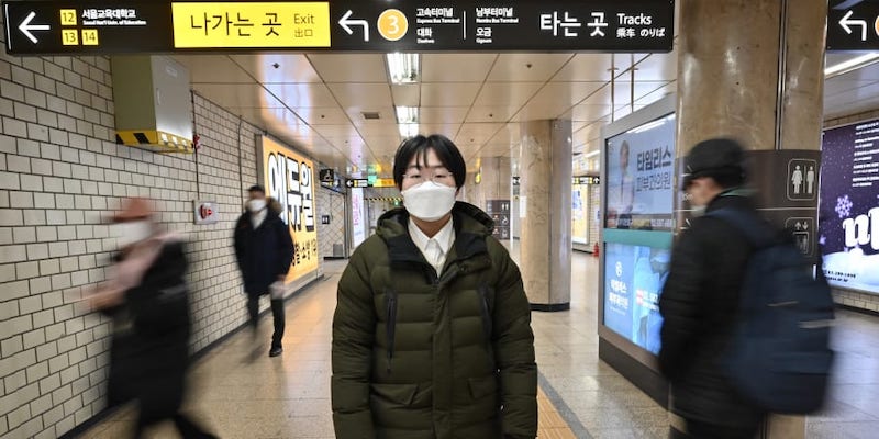 South Korean feminist activist Kim Ju-hee posing for a photo at a subway station in Seoul before an interview with AFP. u00e2u20acu201d AFP pic