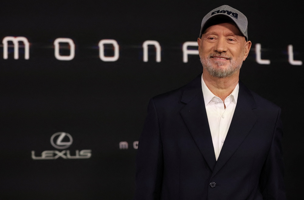 Director Roland Emmerich attends the premiere of the film u00e2u20acu02dcMoonfallu00e2u20acu2122 at TCL Chinese theatre in Los Angeles, California January 31, 2022. u00e2u20acu201d Reuters pic