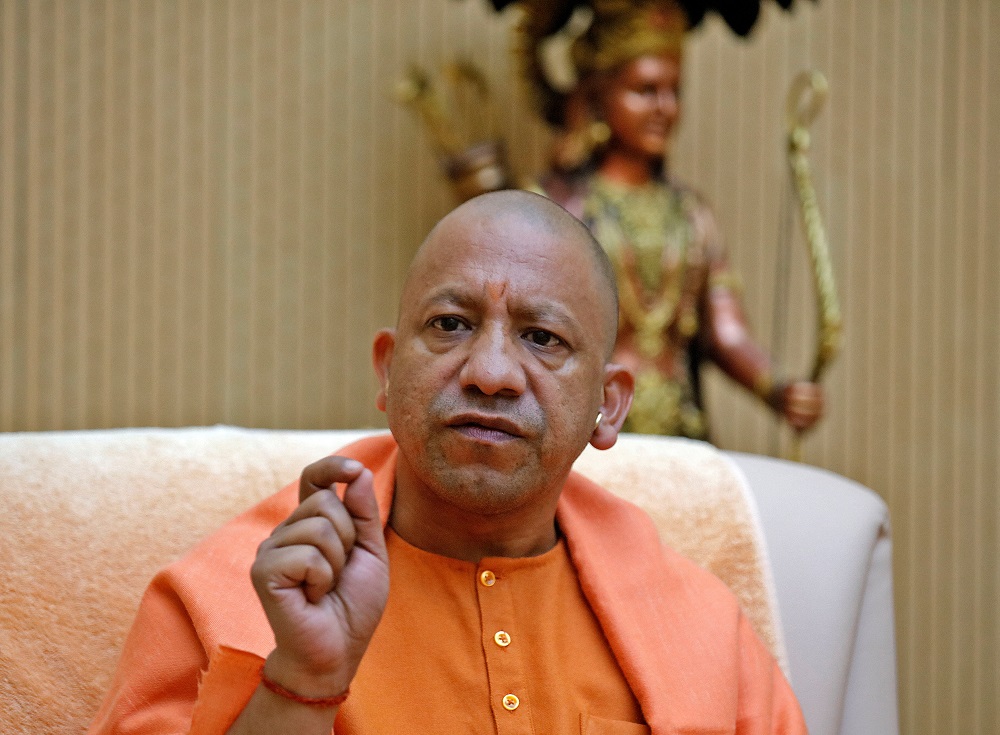 Yogi Adityanath, Chief Minister of the northern state of Uttar Pradesh, gestures during an interview with Reuters at his official residence in Lucknow, India February 7, 2022. u00e2u20acu201d Reuters pic