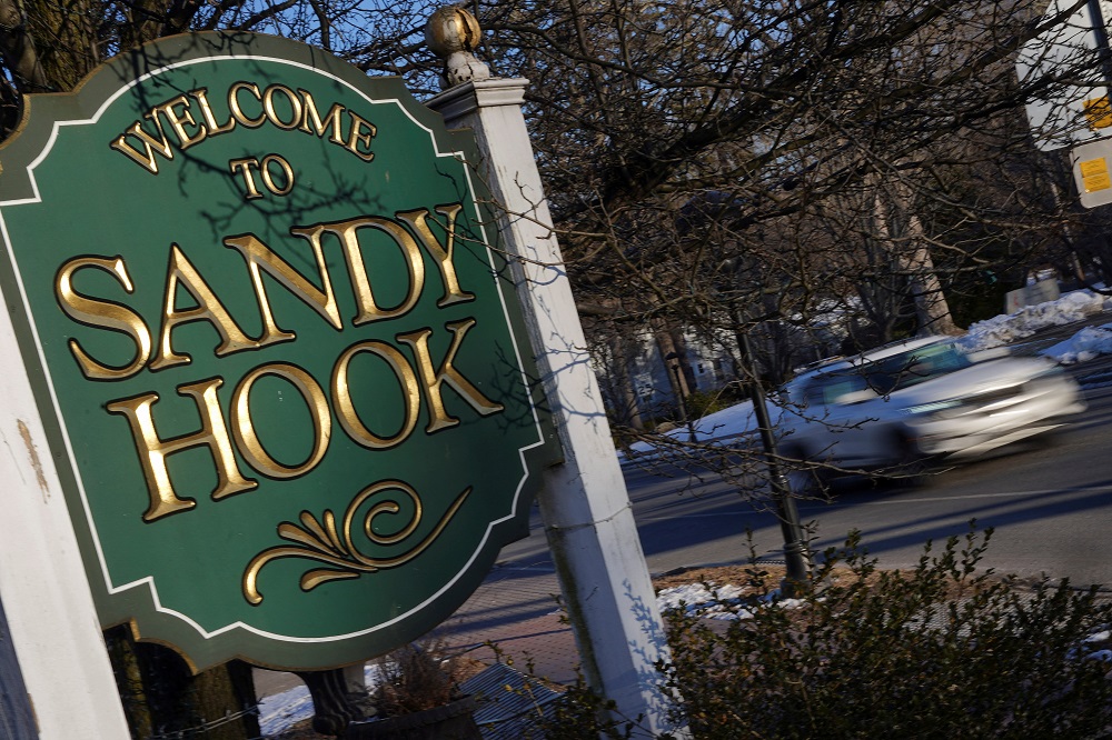 A Sandy Hook sign is pictured following a settlement with Remington Arms and the families of Sandy Hook victims in Newtown, Connecticut February 15, 2022. u00e2u20acu201d Reuters pic
