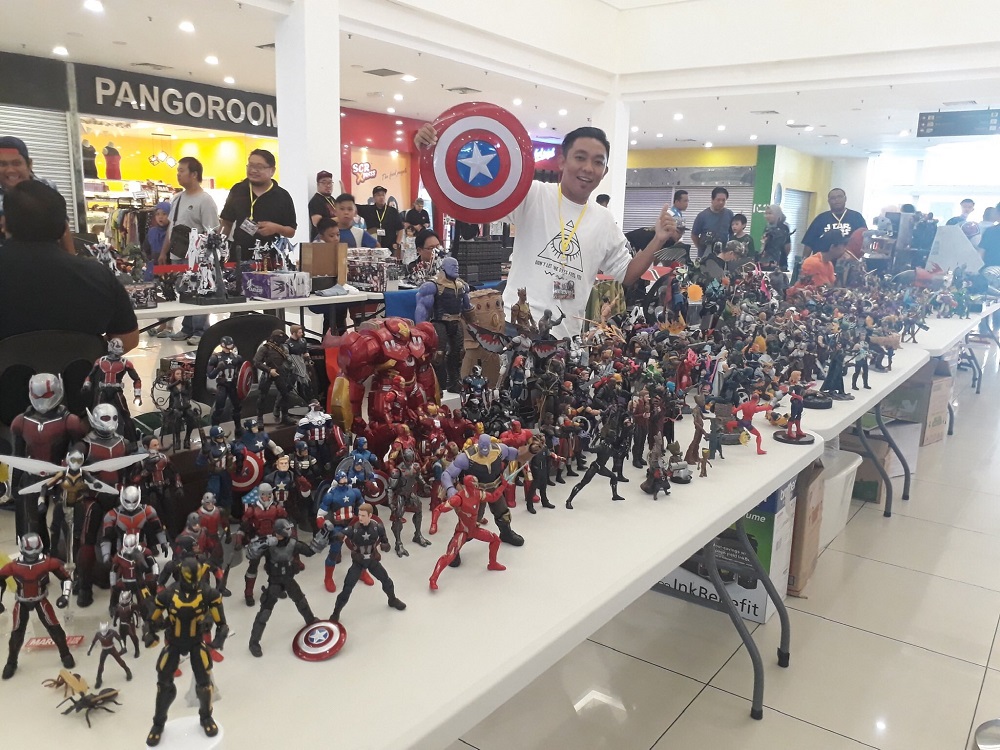 The Sarawakian man, Muhammad Nazmi Rosli has been an avid action figure collector since 2011, here is Nazmi with some of his collections. — Picture courtesy of Muhammad Nazmi Rosli
