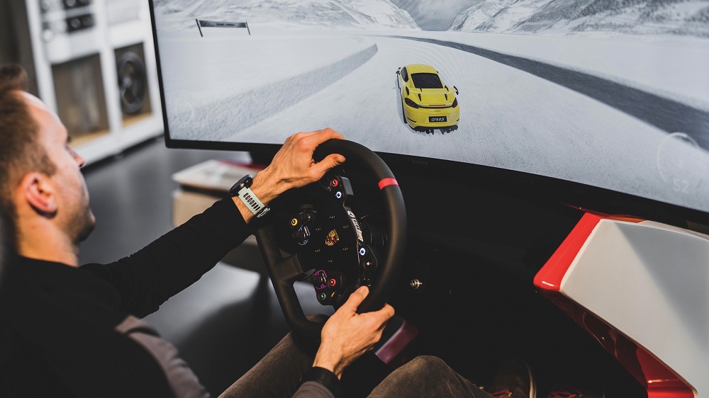With u00e2u20acu02dcVirtual Roads,u00e2u20acu2122 Porsche is offering drivers a means to reproduce real-world roads and routes in video games. u00e2u20acu201d Picture courtesy of Porsche via ETX Studio