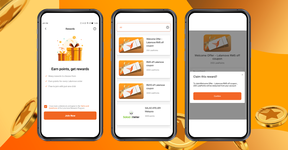 Lalamove has announced the launch of their Lalamove Rewards, a point-based programme that benefits their customers whenever they place a delivery order on the app. — Picture courtesy of Lalamove