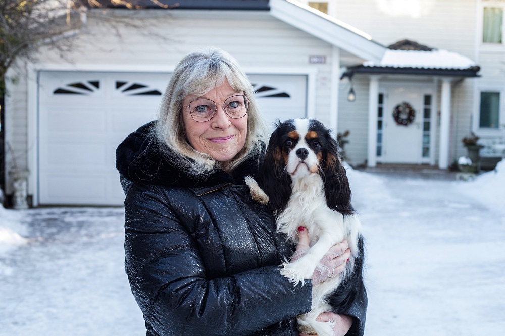 Breeder Lise Gran-Henriksen poses with a Cavalier King Charles Spaniels in Oslo, Norway. u00e2u20acu201d AFP pic