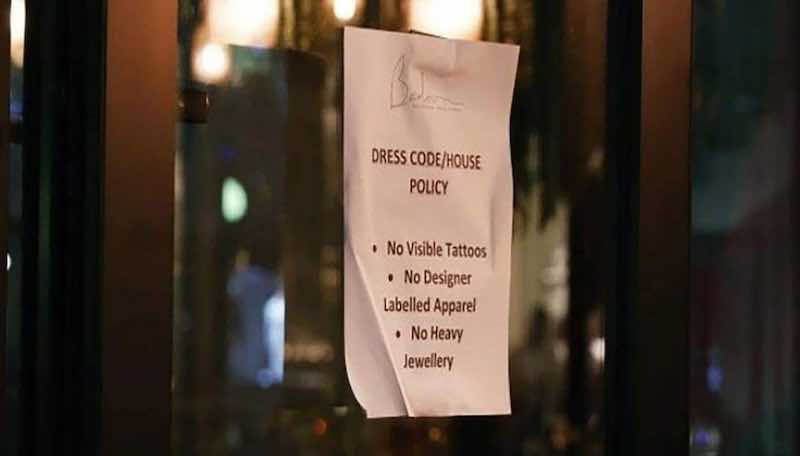 A restaurant in Sydney has drawn up a new dress code to prevent intimidating appearances. u00e2u20acu201d Picture via Facebook/ Alfredo Sandoval