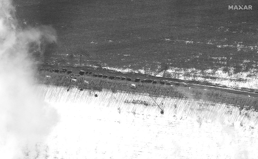 A satellite image shows additional troops and equipment in Kupino, Russia February 23, 2022. u00e2u20acu201d Courtesy of Satellite image 2022 Maxar Technologies/Handout via Reuters