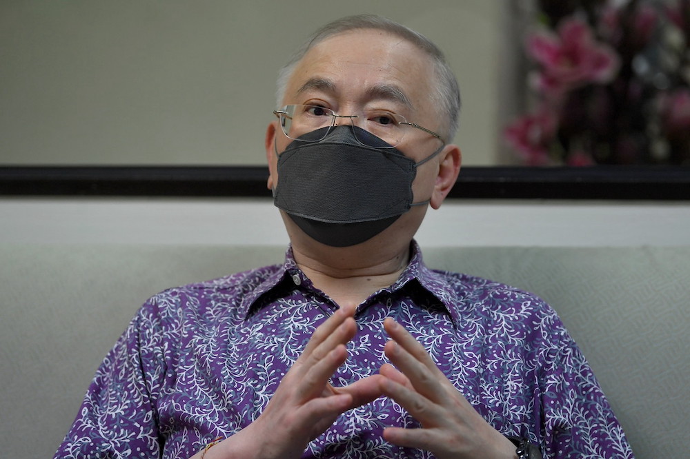 Minister of Transport Datuk Seri Wee Ka Siong speaks to the media during a visit to the Road and Transport Department in Kuala Terengganu February 10, 2022. u00e2u20acu201d Bernama pic