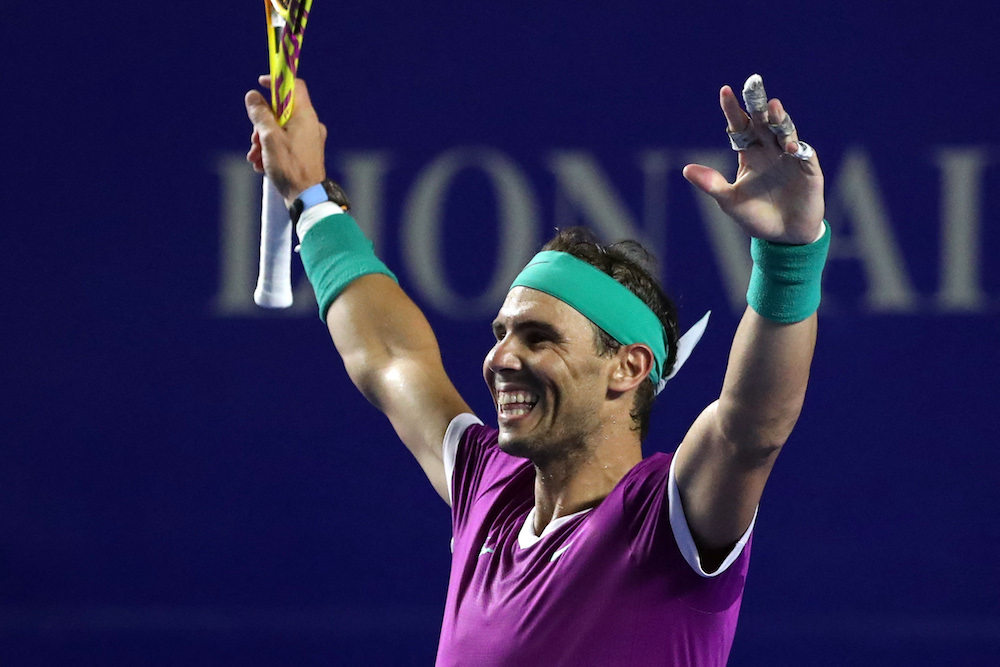 Spain's Rafael Nadal celebrates winning the final against Britain's Cameron Norrie in Acapulco February 26, 2022. u00e2u20acu201d Reuters pic