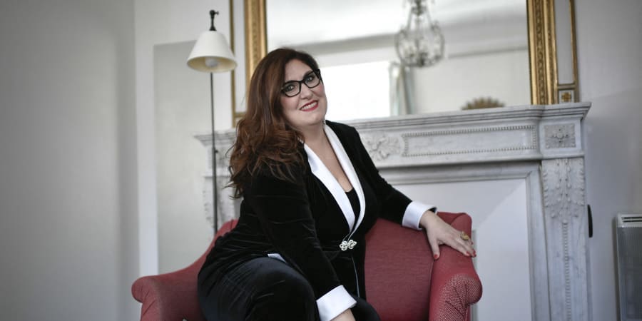 Italian soprano Anna Pirozzi poses during a photo session in Paris. u00e2u20acu2022 ETX Studio pic