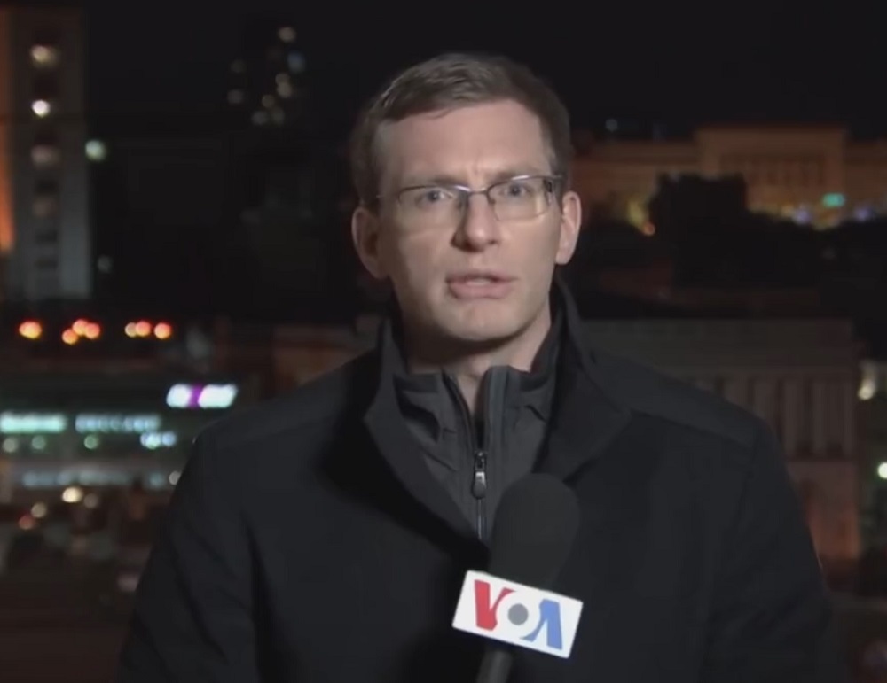 Philip Crowther has wowed social media users after a video of him reporting in six different languages has gone viral. u00e2u20acu2022 Screenshot via Twitter/ Philip Crowther