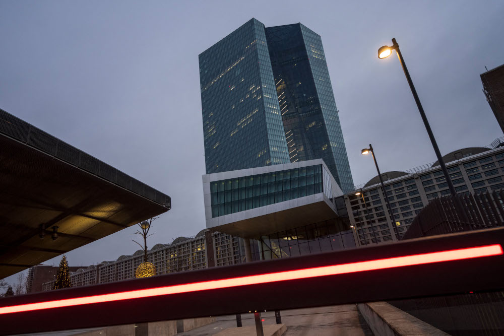 The European Central Bank (ECB) building is seen in Frankfurt am Main, western Germany, December 16, 2021. u00e2u20acu2022 AFP picnn