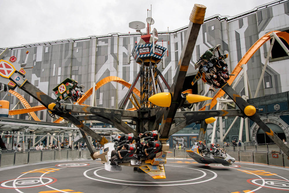 One of the rides at Genting SkyWorlds Theme Park, Genting Highlands February 7, 2022. ― Picture by Firdaus Latif