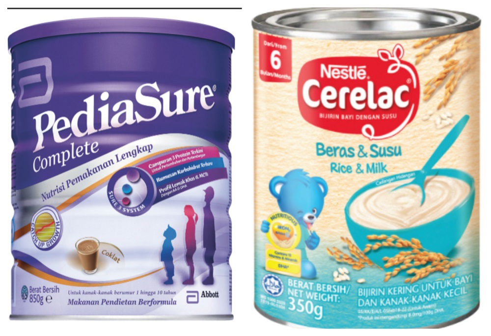 PediaSure nutrition pack and Nestle Cerelac offer nutrients to your child. u00e2u20acu2022 Picture courtesy of Giant