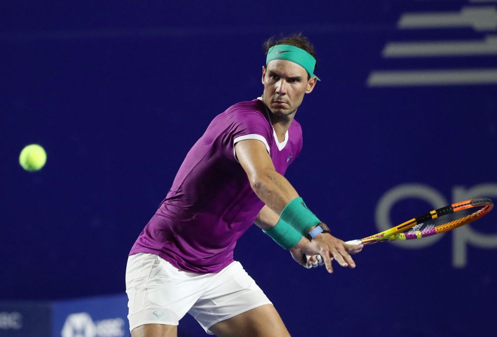 Spain's Rafael Nadal in action during his round of 16 match against Stefan Kozlov of the US in Acapulco February 23, 2022. u00e2u20acu201d Reuters pic
