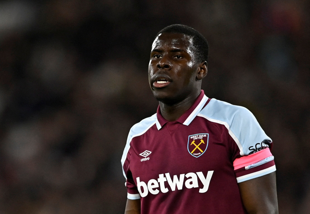 West Ham Unitedu00e2u20acu2122s Kurt Zouma during the match against Watford at London Stadium in London, February 8, 2022. u00e2u20acu2022 Reuters pic 