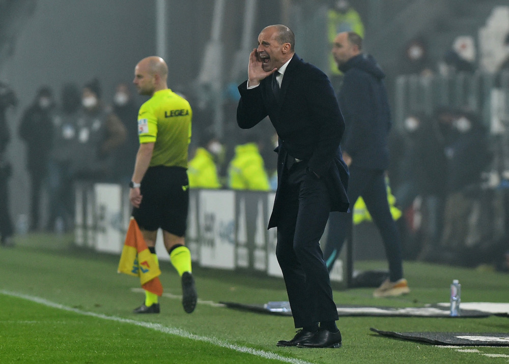 Juventus coach Massimiliano Allegri gestures during a match against Hellas Verona at Allianz Stadium, Turin, Italy, February 6, 2022. u00e2u20acu2022 Reuters pic 