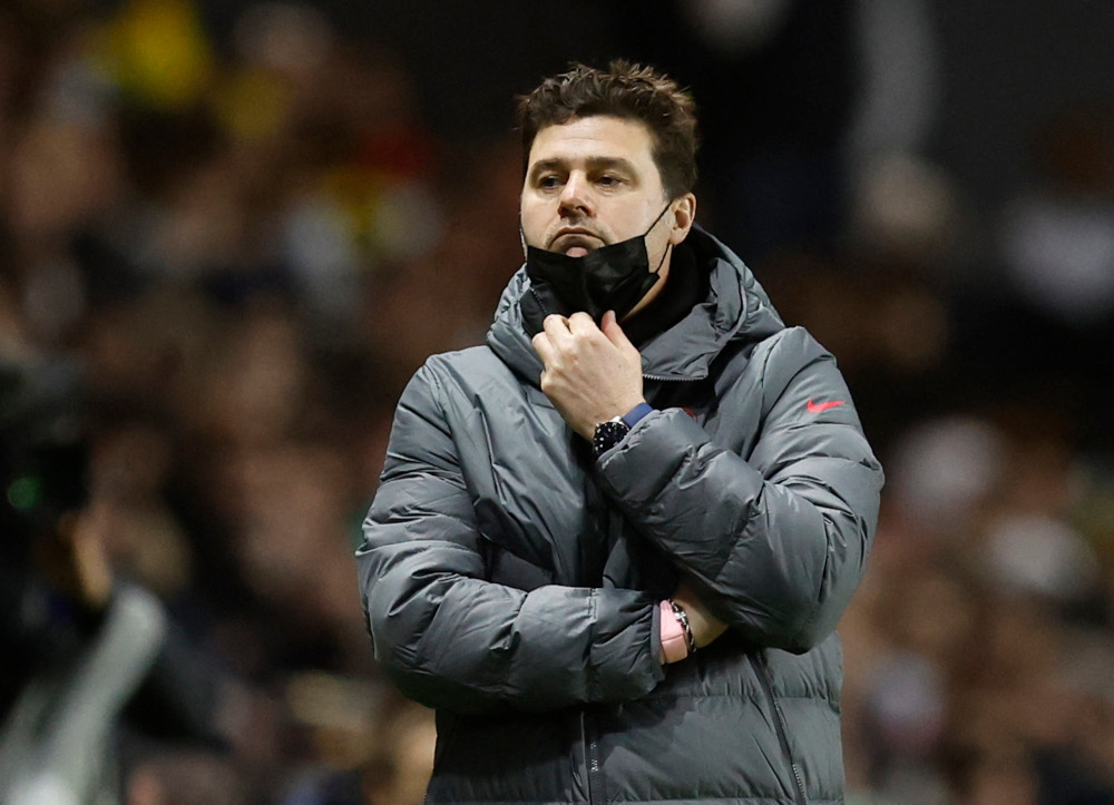 Paris St Germain coach Mauricio Pochettino during the match against Nantes at the Stade de la Beaujoire in Louis Fonteneau, Nantes, France, February 19, 2022. u00e2u20acu2022 Reuters pic 
