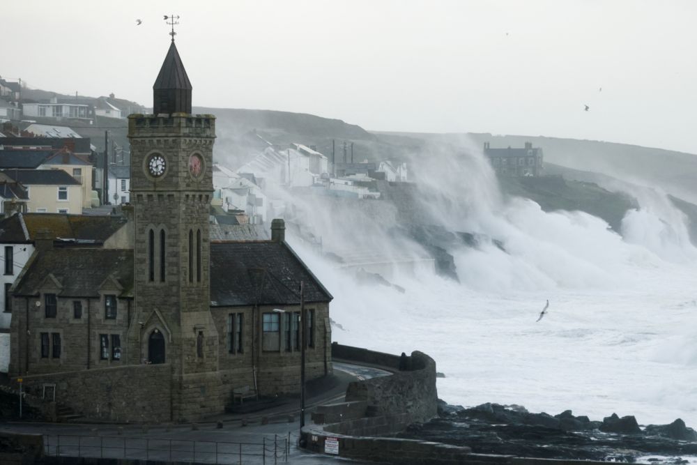 Large waves and strong winds hit during Storm Eunice, in Porthleven, Cornwall, Britain, February 18, 2022. u00e2u20acu201d Reuters pic