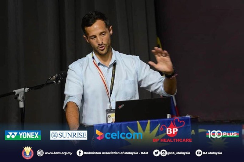 Tim Jones, who has been with NSI since September 2017, was the Olympic team leader for badminton at the Tokyo Olympics 2020, last July. u00e2u20acu2022 Picture from Facebook/BAM 