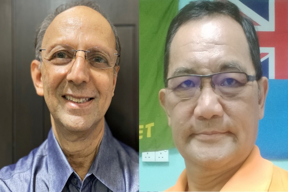 Dr Vinod Kumar Joshi and Tham Yau Kong (right). u00e2u20acu201d Picture from social media