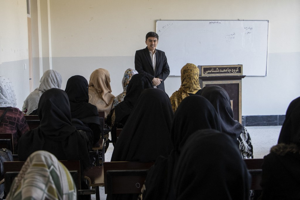 Students attend a class in the Badakshan University after Afghanistanu00e2u20acu2122s main universities reopened, in Fayzabad on February 26, 2022. u00e2u20acu201d AFP pic