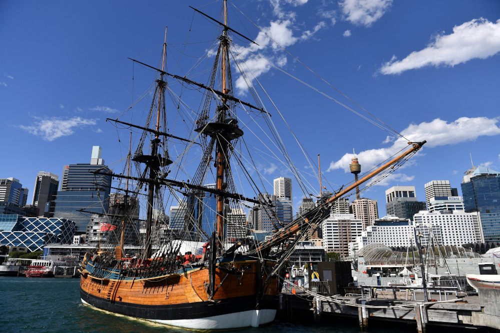 A replica of Captain James Cooku00e2u20acu2122s ship u00e2u20acu02dcEndeavouru00e2u20acu2122 at the Australian National Maritime Museum in Sydney. u00e2u20acu201d AFP pic 