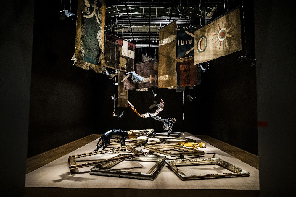 This picture taken on February 9, 2022, shows part of the the exhibition Revolusi! Indonesia Independent during the press preview at the Rijksmuseum in Amsterdam. u00e2u20acu201d AFP pic