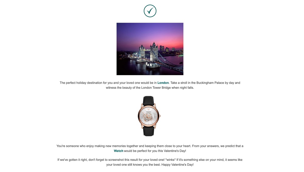 Take a fun quiz to find out your perfect Valentine’s Day destination. ― Screengrab from Cathay Pacific