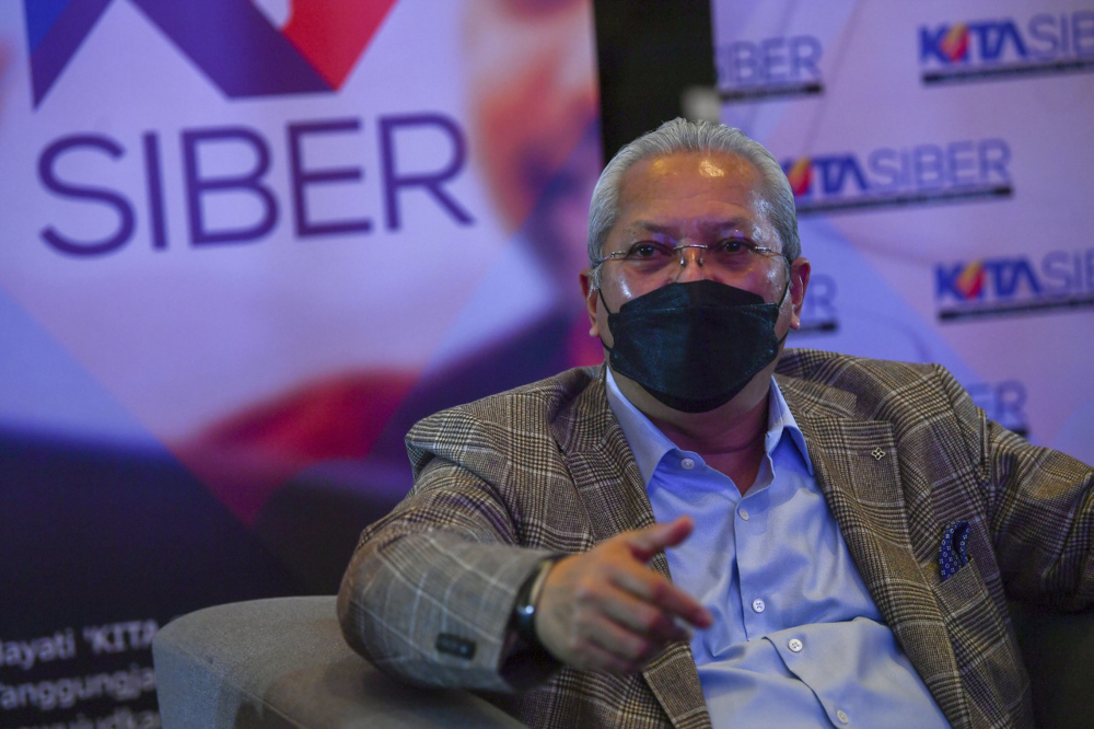 Communications and Multimedia Minister Tan Sri Annuar Musa speaks to the media in Putrajaya, February 22, 2022. u00e2u20acu201d Bernama pic 