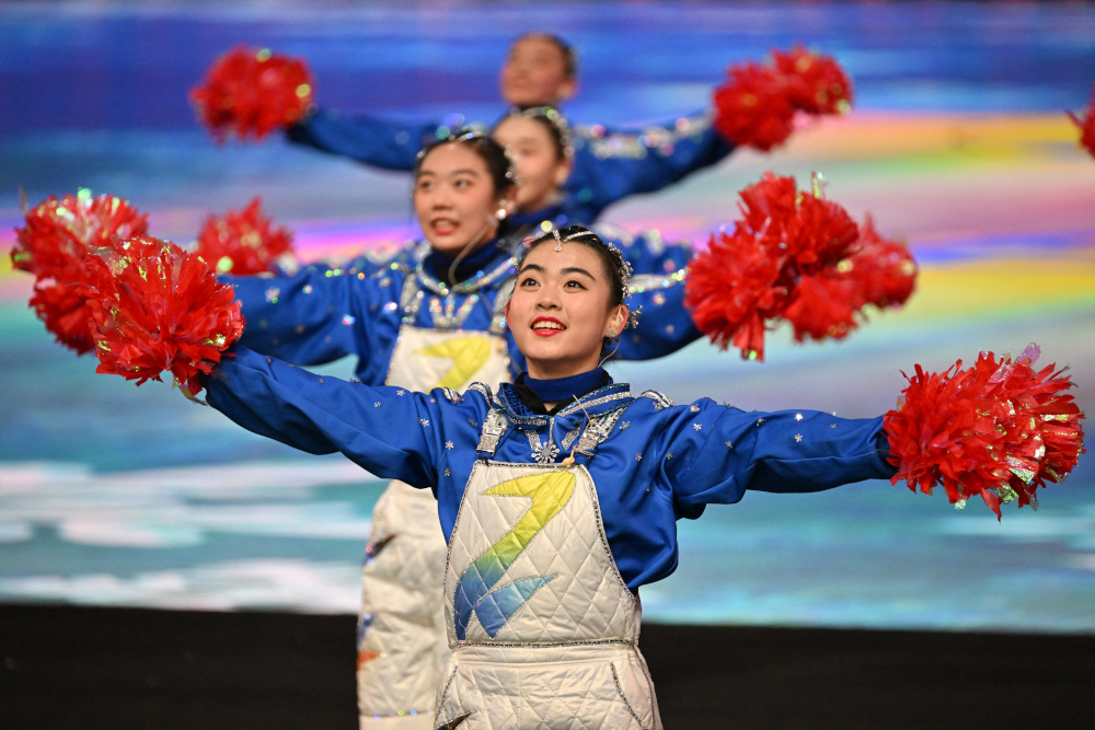 Performers dance in a pre-show ahead of the opening ceremony of the Beijing 2022 Winter Olympic Games, at the National Stadium, known as the Bird’s Nest, in Beijing, February 4, 2022. — AFP pic 