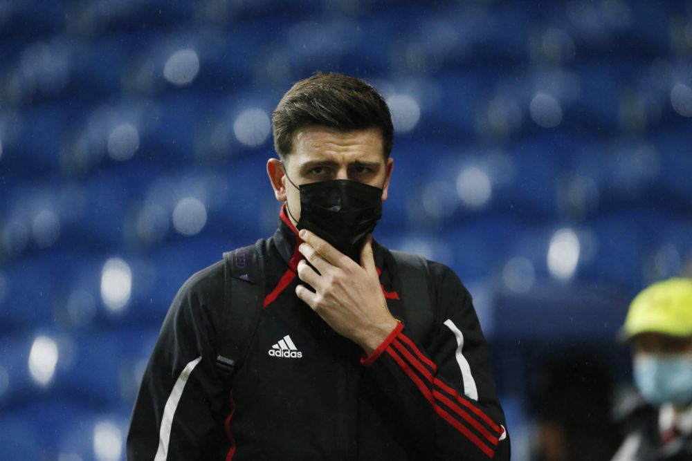 Manchester United's Harry Maguire arrives before the match against Burnley at Turf Moor, Burnley February 8, 2022. u00e2u20acu201d Reuters picnn