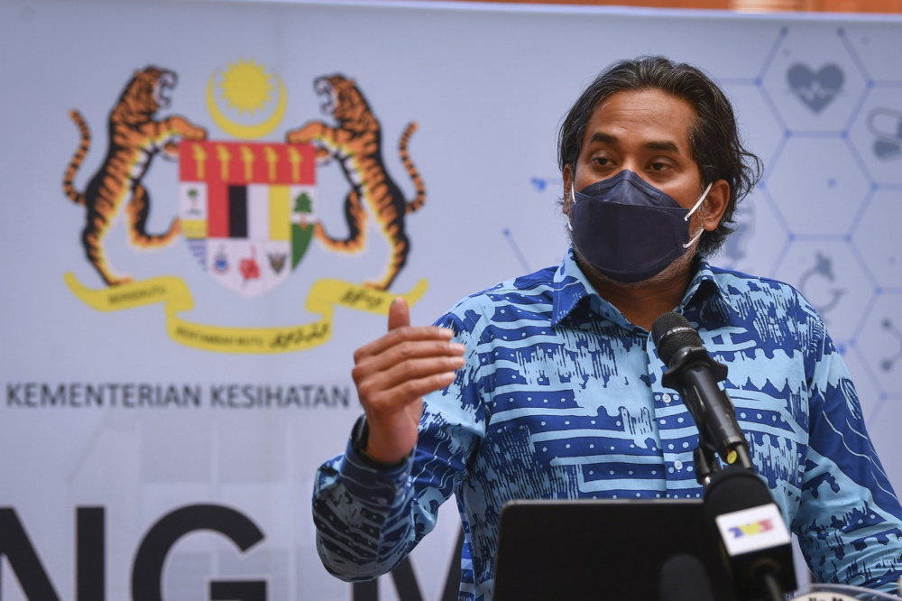 Health Minister Khairy Jamaluddin speaks at a press conference in Putrajaya, February 10, 2022. u00e2u20acu201d Bernama pic 