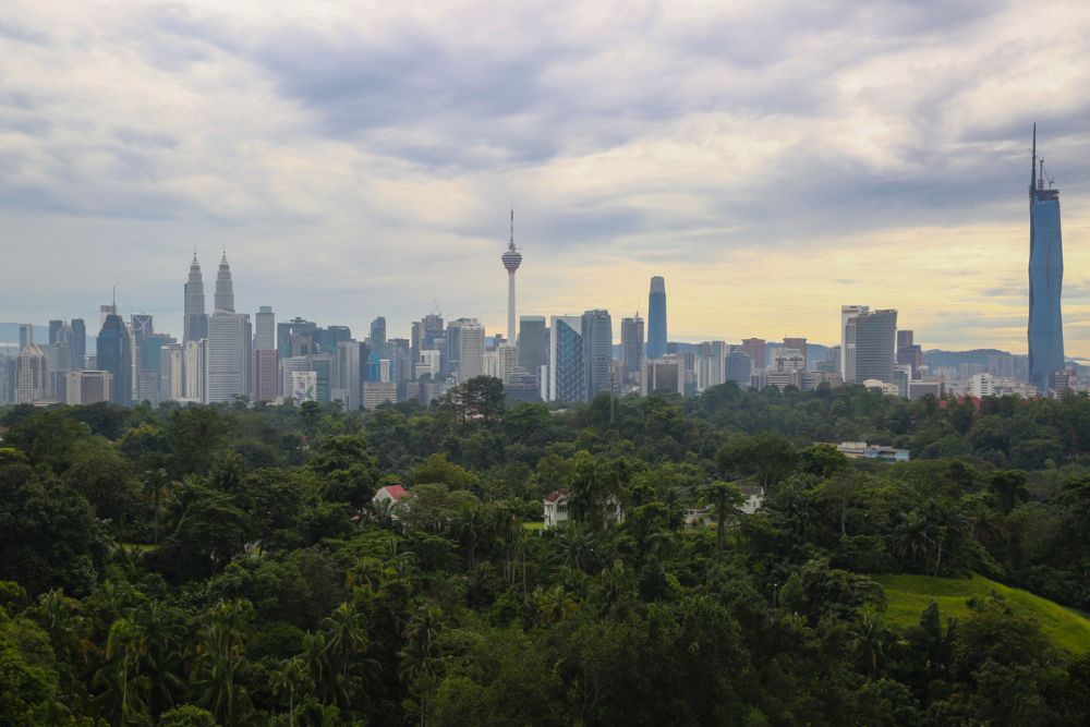 A view of the Kuala Lumpur skyline February 18, 2022. u00e2u20acu2022 Picture by Yusof Mat Isa