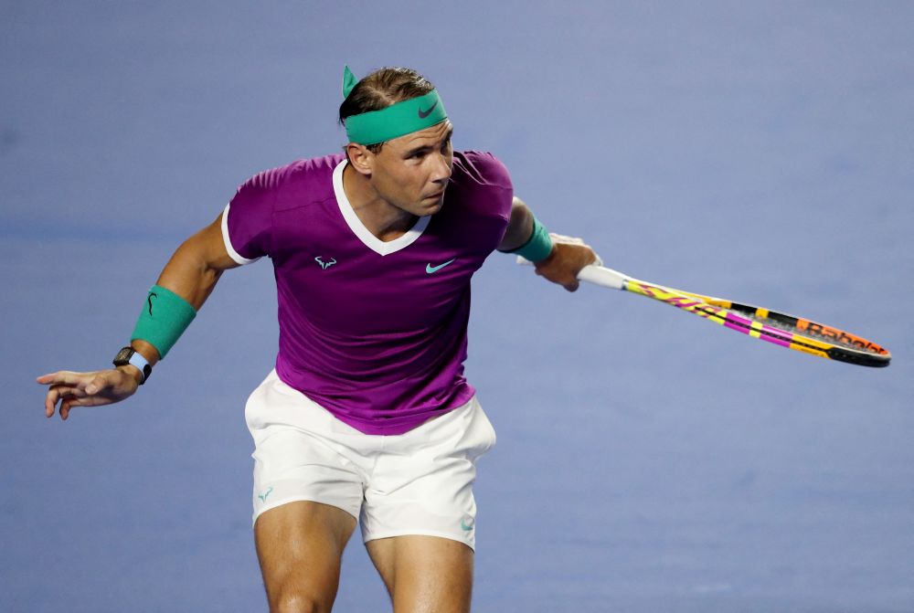Spain's Rafael Nadal in action against Denis Kudla of the US at the Abierto Mexicano tournament in Acapulco February 22, 2022. u00e2u20acu201d Reuters pic
