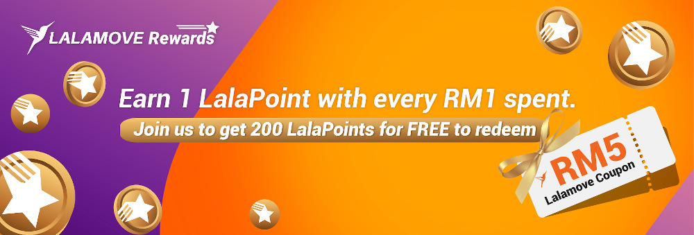 Join now and get 200 LalaPoints for free exclusively for the first 6,000 sign ups to the programme. — Picture courtesy of Lalamove 