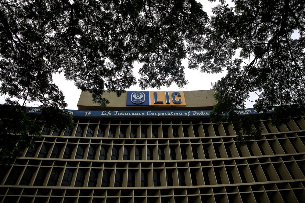 An exterior view of Life Insurance Corporation of India's Mumbai headquarters, September 18, 2014. u00e2u20acu201d Reuters pic