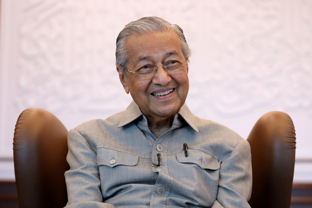 Malaysiau00e2u20acu2122s former prime minister Tun Dr Mahathir Mohamad reacts during an interview with Reuters in Kuala Lumpur, Malaysia, March 13, 2020. u00e2u20acu201d Reuters pic 