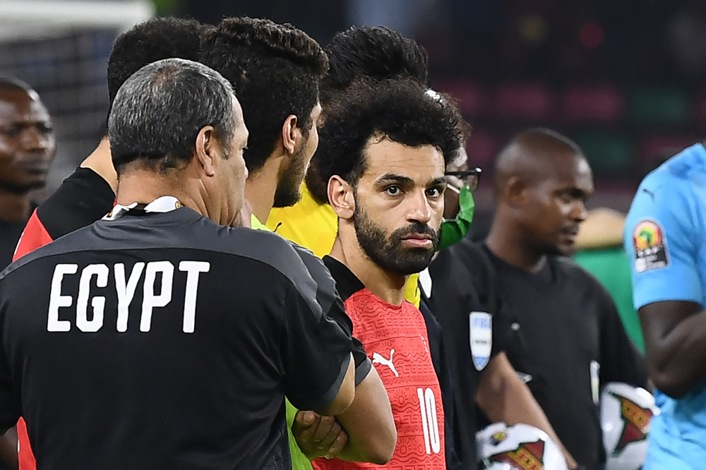 Egyptu00e2u20acu2122s forward Mohamed Salah reacts after losing the Africa Cup of Nations (CAN) 2021 final football match between Senegal and Egypt at Stade du00e2u20acu2122Olembe in Yaounde, February 6, 2022. u00e2u20acu2022 AFP pic 