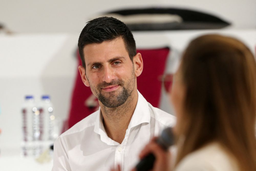 Novak Djokovic visits the Serbia pavilion at Expo 2020 for the presentation of the Novak Djokovic Foundation, in Dubai February 17, 2022. u00e2u20acu201d Reuters picnn