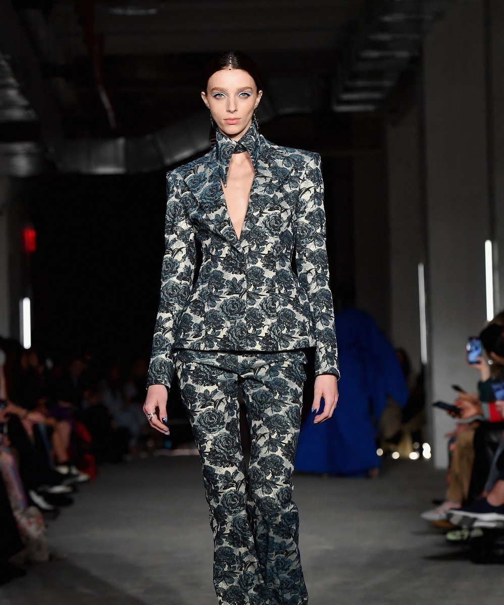A pantsuit presented by Christian Siriano at New York Fashion Week, February 2022. u00e2u20acu2022 AFP pic