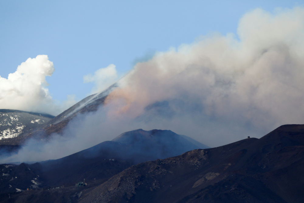 Mount Etna, Europeu00e2u20acu2122s highest and most active volcano, erupts and shoots plumes of smoke, seen from Nicolosi, Italy, February 21, 2022. u00e2u20acu201d Reuters pic