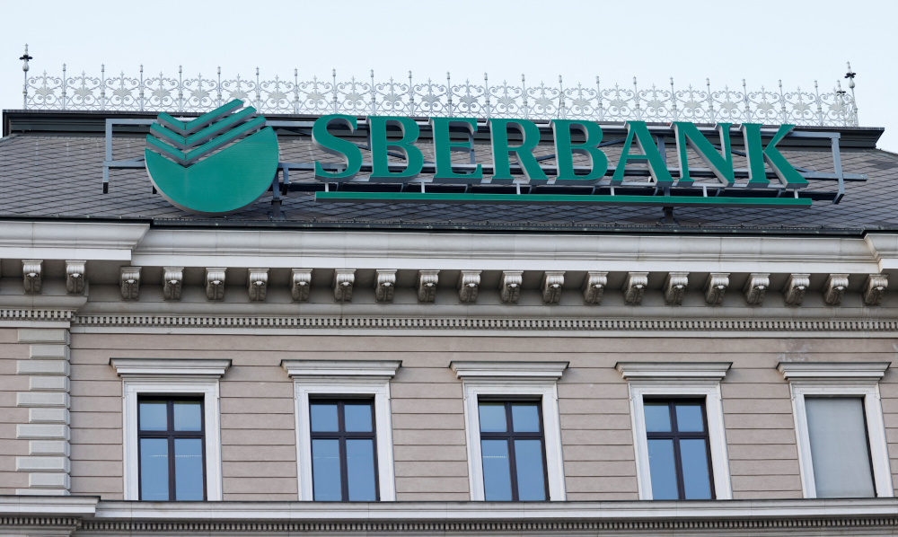 The logo of the Russian Sberbank Europe AG bank is seen on their headquarters in Vienna, Austria, February 28, 2022. u00e2u20acu201d Reuters pic
