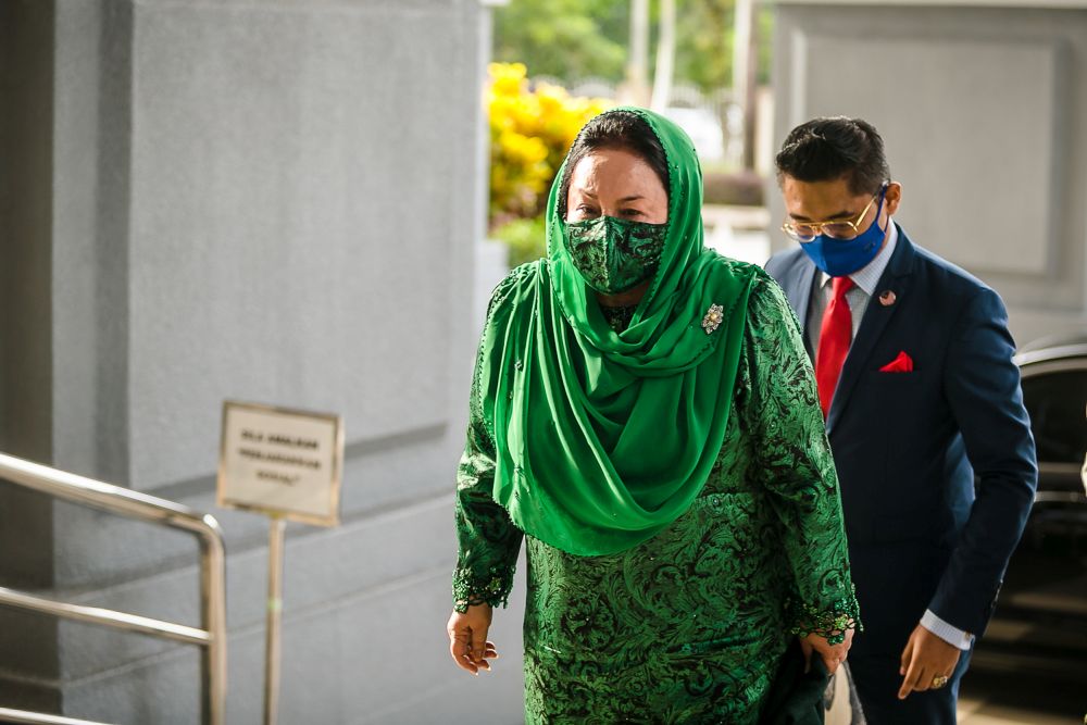 Datin Seri Rosmah Mansor arrives at the Kuala Lumpur High Court February 23,2022. u00e2u20acu201d Picture by Devan Manuel