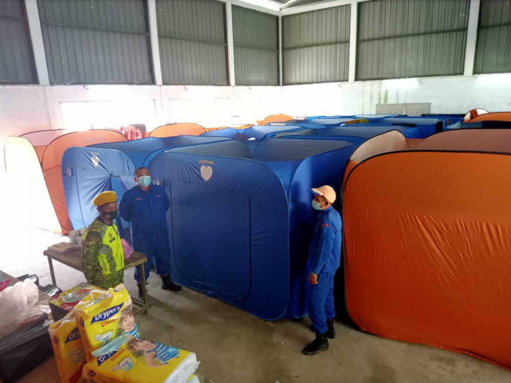 Sabah Disaster Management Committee Secretariat said one more flood relief centre (PPS) was opened, bringing to four the number of PPS in Pitas, February 7, 2022. u00e2u20acu2022 Picture courtesy of Sabah Disaster Management Committee Secretariat via Twitter/Bernama 