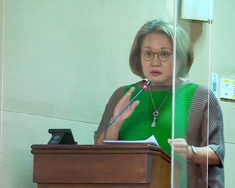 Workers' Party chair Sylvia Lim speaking in Parliament in February 2022. u00e2u20acu201d CNA pic via TODAY