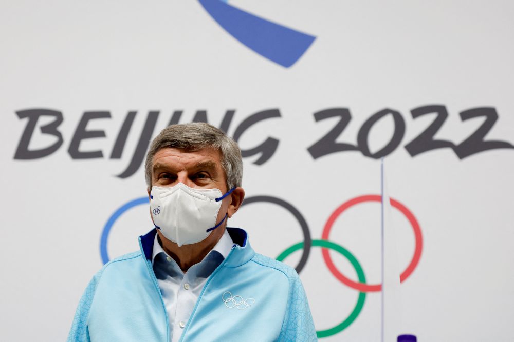 International Olympic Committee president Thomas Bach attends a news conference during the Beijing Winter Olympics in Beijing February 18, 2022. u00e2u20acu201d Reuters pic