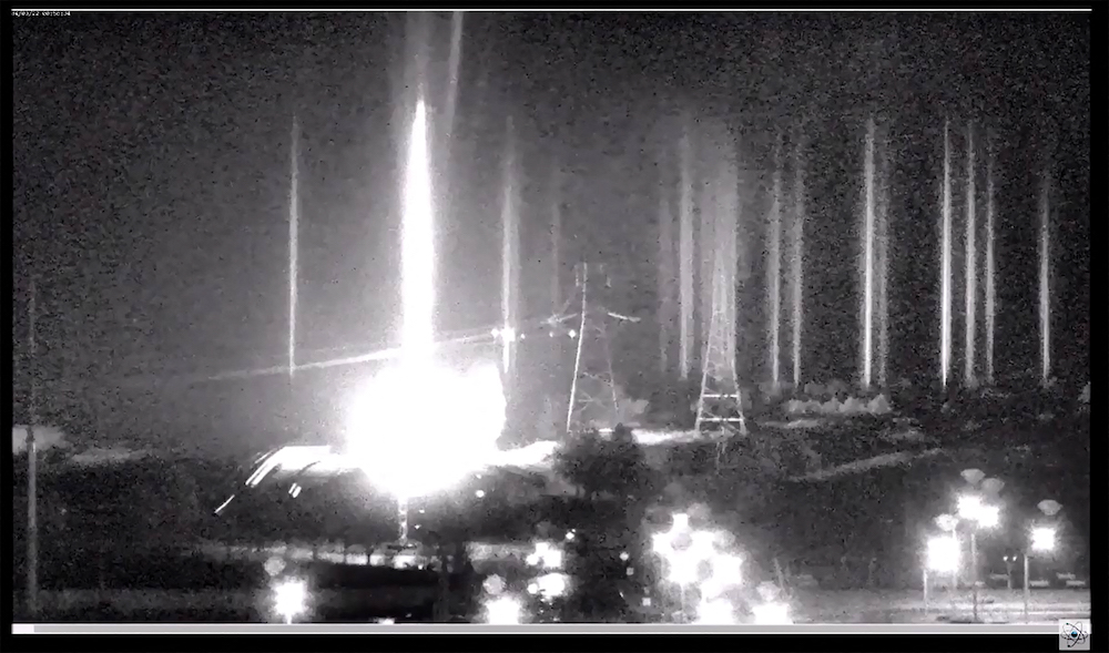 An image grab from footage obtained from a livestream from the Zaporizhzhia Nuclear Authority on March 4, 2022 shows multiple blasts at key a Ukrainian nuclear plant in Zaporizhzhia from Russian shelling. u00e2u20acu201d AFP pic