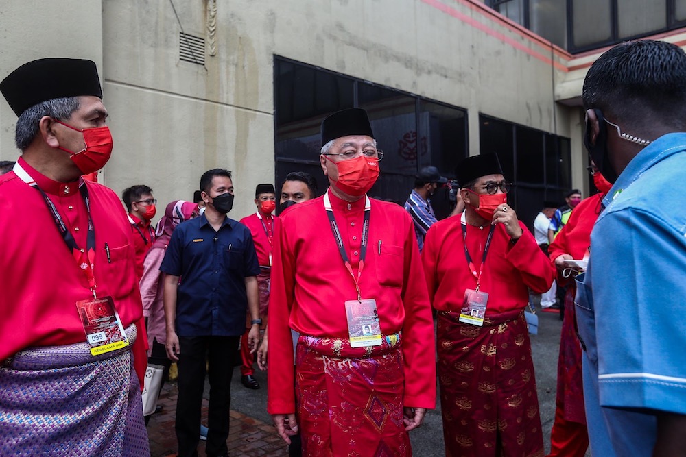 Umno vice president Datuk Seri Ismail Sabri Yaakob at the 2021 Umno General Assembly 2021 in World Trade Center (WTC) Kuala Lumpur March 18, 2022. u00e2u20acu201d Picture by Hari Anggara